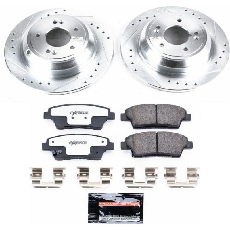 PowerStop K5848-26 17-18 fits Genesis G80 Rear Z26 Street Warrior Brake Kit