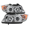 Spyder 5009012 fits BMW 06-08 E90 3-Series Projector LED Halo Amber Reflctr Rpl