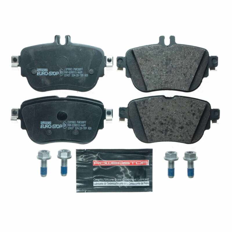 PowerStop fits Mercedes-Benz 17-19 E300 Euro-Stop ECE-R90 Rear Brake Pads