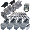 Eagle 12001040 fits Chevy 350 3.480in Crank 5.700in H-Beam -5cc Flat Top 4.040in Pistons Rotating Assembly