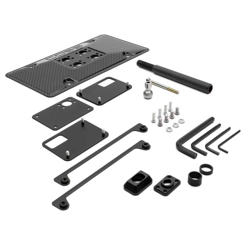 COBB 861630 Redline Carbon Fiber License Plate Relocation Mount 08-14 fits Subaru WRX/STI