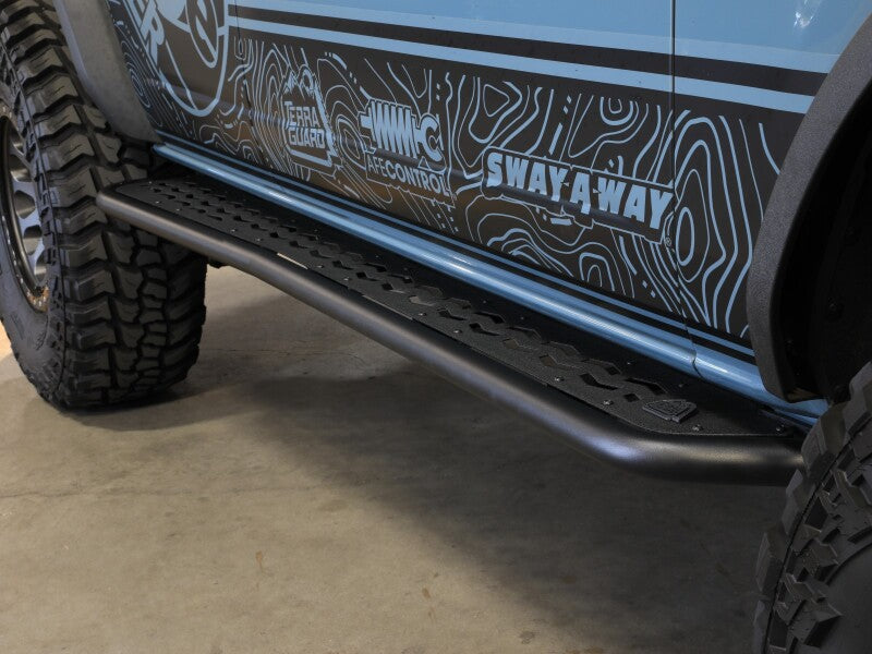 aFe 79-27014 21-25 fits Ford Bronco (4 Door) Terra Guard Off-Road Sliders