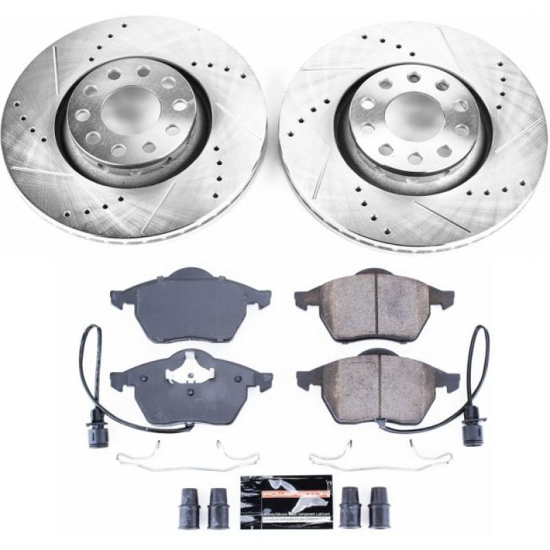 PowerStop K634 fits Audi 97-99 A8 Front Z23 Evolution Sport Brake Kit