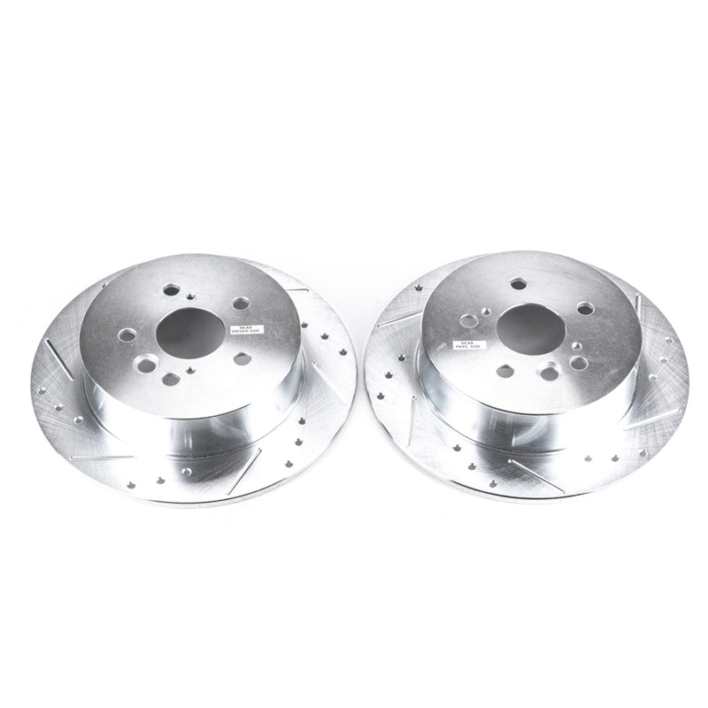 PowerStop fits Toyota 04-05 RAV4 Rear Evolution Drilled & Slotted Rotors - Pair
