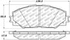 Stoptech 305.121 Street Select Brake Pads - Front