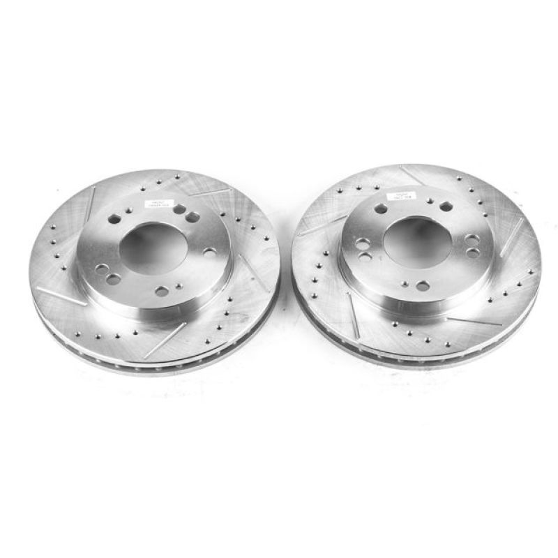 PowerStop fits Chrysler 95-05 Sebring Front Evolution Drilled & Slotted Rotors -