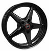 Race Star 92-770147B 92 Drag Star Bracket Racer 17x7 5x4.50BC 4.25BS Gloss Black Wheel