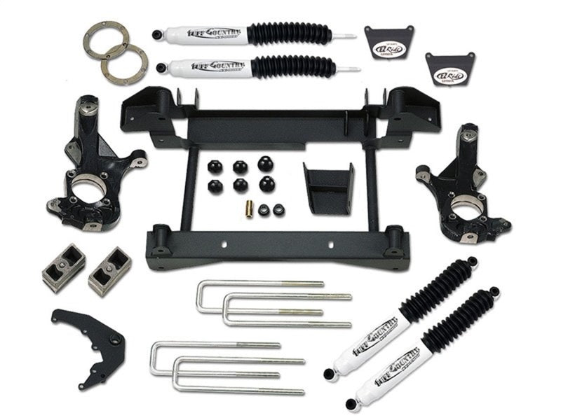 Tuff Country 14958KN 01-06 fits Chevy Silverado 1500HD 4x4 4in Lift Kit (w/One Piece Sub Frame SX8000 Shocks)