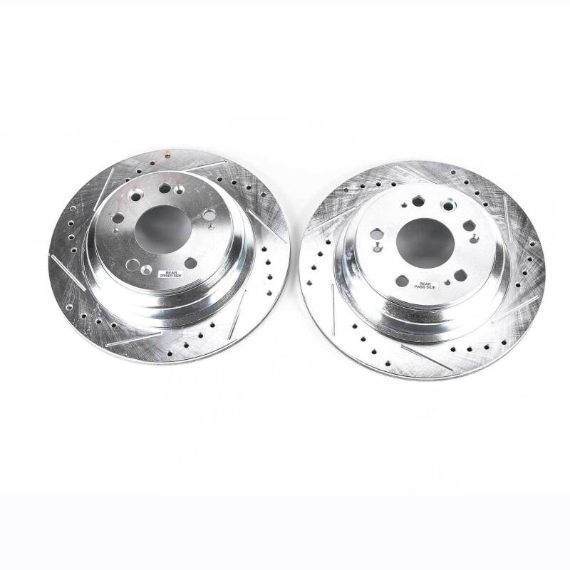 PowerStop fits Acura 05-12 RL Rear Evolution Drilled & Slotted Rotors - Pair
