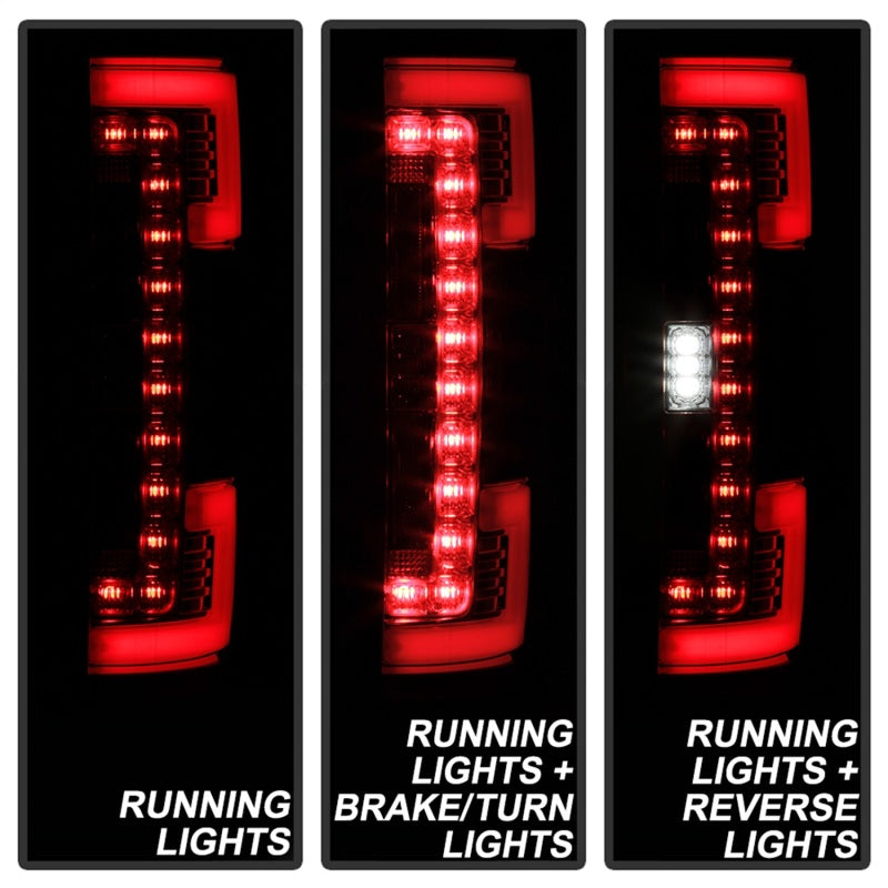 Spyder 5085641 fits Ford 17-18 F-250 SD (w/Blind Spot Sensor) LED Tail Lights -