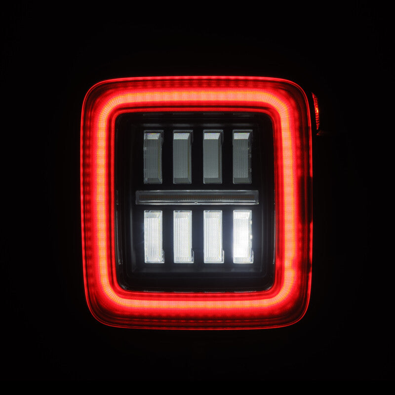 AlphaRex 602020 18-23 fits Jeep Wrangler JL NOVA Prismatic LED Taillights Bla