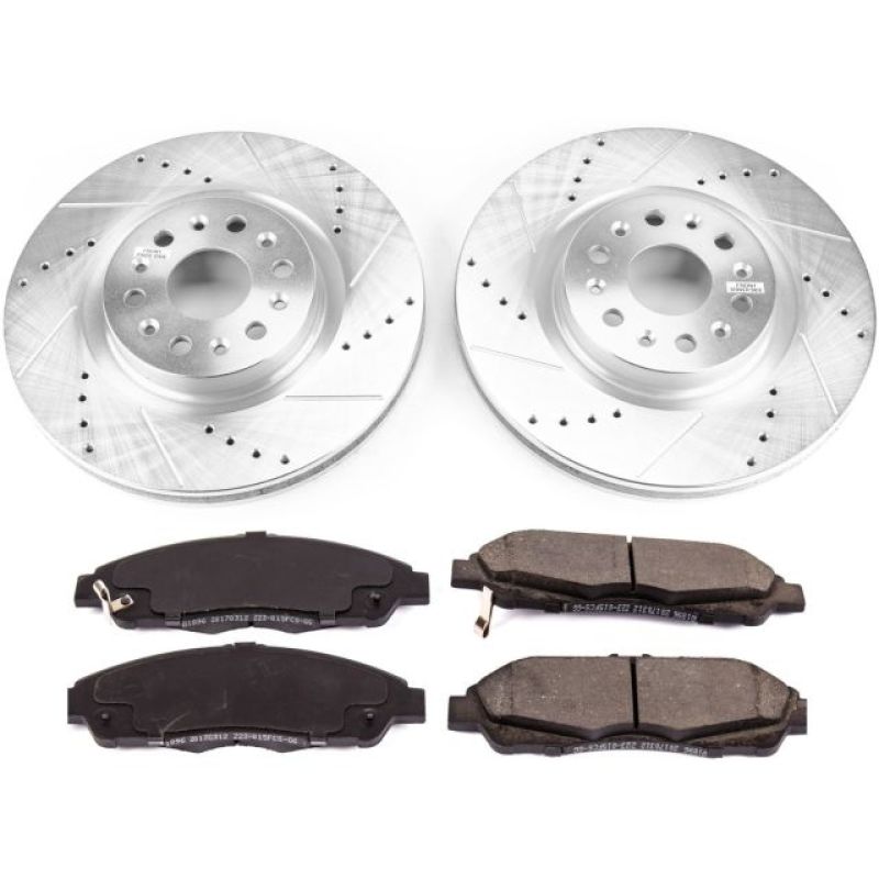 PowerStop K7883 fits Cadillac 17-18 XT5 Front Z23 Evolution Sport Brake Kit