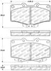 Stoptech 309.0611 Sport Brake Pads w/Shims and Hardware - Rear