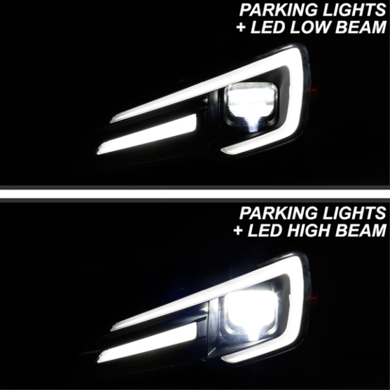 Spyder 5088109 fits Subaru 15-20 Impreza WRX LED High-Power LED Headlights-Blac