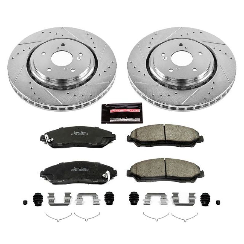 PowerStop K6957 fits Acura 14-16 MDX Front Z23 Evolution Sport Brake Kit
