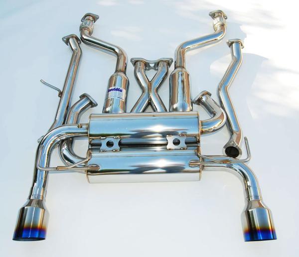 Invidia HS09N7ZGIT 09+ 370Z Gemini Single Layer Titanium Tip Cat-back Exhaust