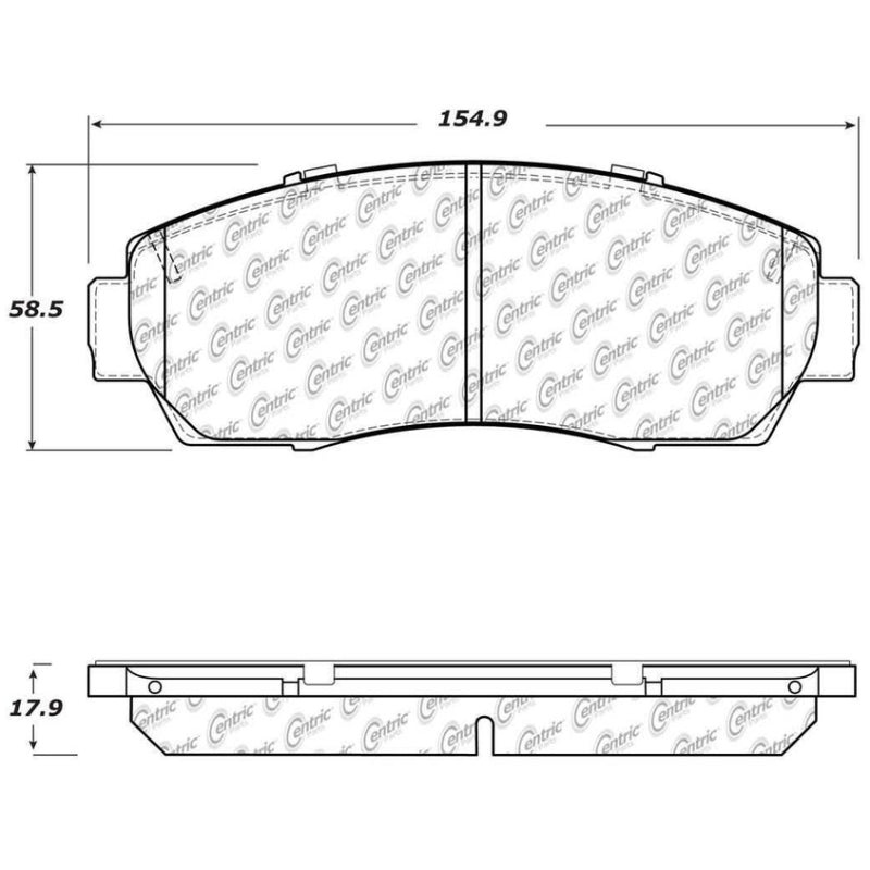 Stoptech 308.1521 Street Touring 11-15 Honda Crosstour/Odyssey Front Brake Pads