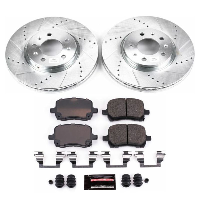 PowerStop K1433 fits Pontiac 06-09 Solstice Front Z23 Evolution Sport Brake Kit