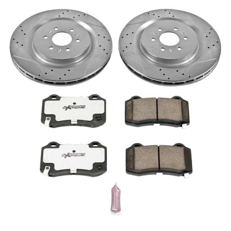 PowerStop K2945-26 04-07 fits Cadillac CTS Rear Z26 Street Warrior Brake Kit