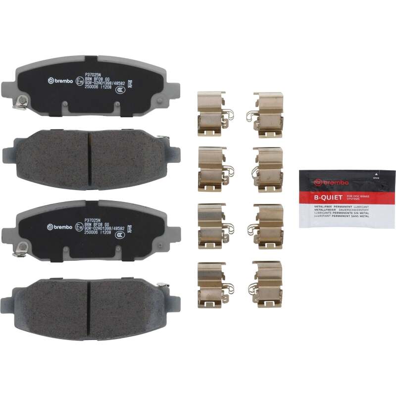 Brembo OE P37025N 18-24 fits Jeep Wrangler PRIME Ceramic Brake Pad - Rear