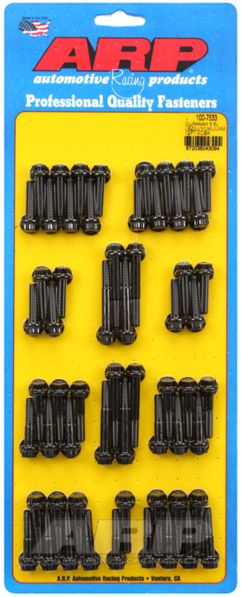 ARP 100-7533 Duramax 6.6L LBZ/LLY/LML/LMM 12pt Valve Cover Bolt Kit