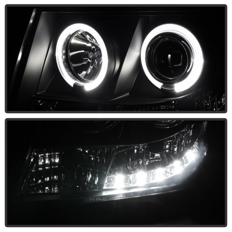 Spyder 5078346 fits Chevy 07-14 Suburban 1500 Projector Headlights LED Halo LED
