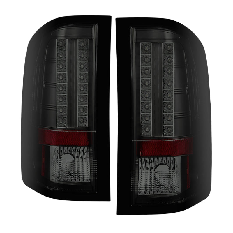 Spyder 5078032 fits Chevy 07-13 Silverado LED Tail Lights Blk Smke ALT-YD-CS07-