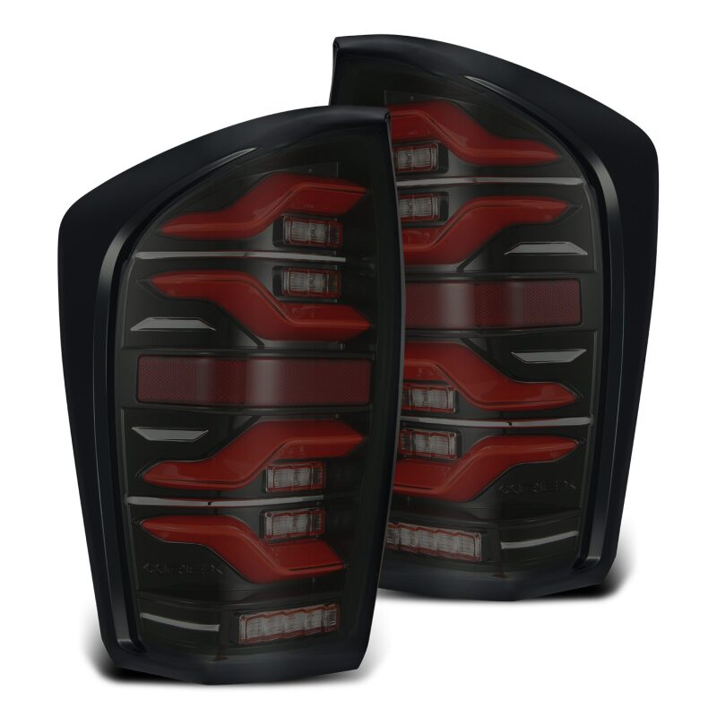 AlphaRex 680000 16-21 fits Toyota Tacoma LUXX LED Taillights Blk/Red w/Activ