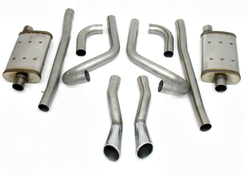 JBA 40-2653 65-66 fits Ford Mustang 260-428 409SS Dual Through Rear Valance Header Back Exhaust
