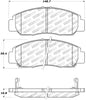 Stoptech 308.0959 Street Touring 03-07 Honda Accord V6 A/T Front Brake Pads