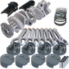 Eagle 12156040 fits Chevy 400 350 Mains 4.000in Crank 6.000in H-Beam Stroker Rod 4.165in Pistons Rotating Assembly