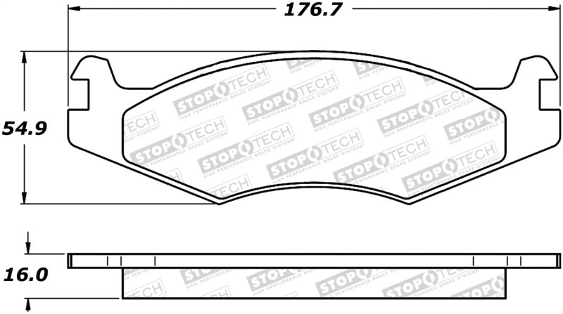 Stoptech 308.0651 Street Brake Pads