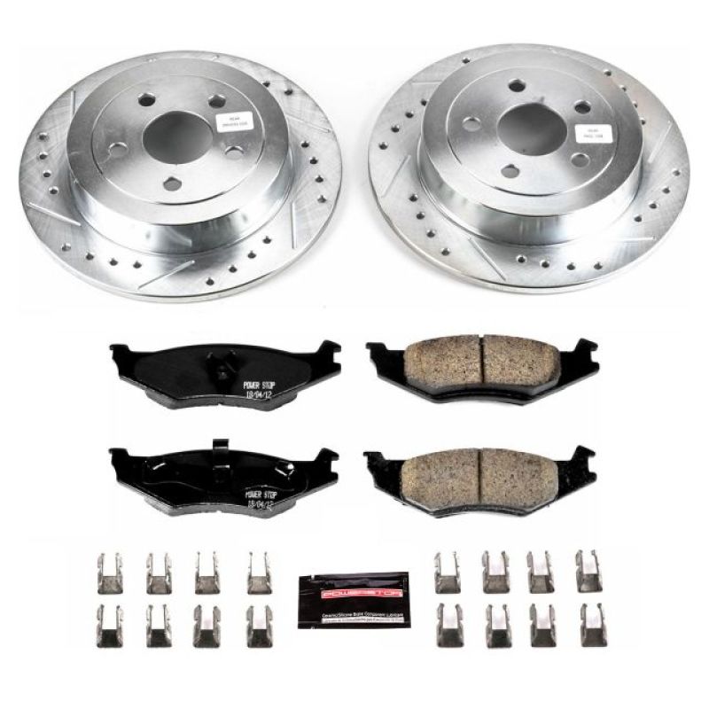 PowerStop K1687 fits Plymouth 96-00 Breeze Rear Z23 Evolution Sport Brake Kit