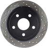 Stoptech 127.67067L Power Slot 07-13 Jeep Wrangler Rear Left Drilled & Slotted Rotor