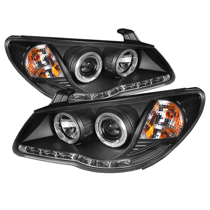 SPYDER 5070241 fits Hyundai Elantra 07-10 Projector Headlights LED Halo DRL blk