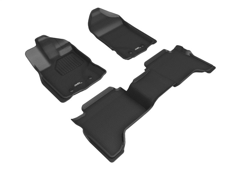 3D MAXpider 2016-2020 fits Honda Civic Kagu 1st Row Floormat - Black