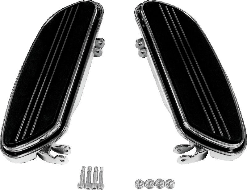 Bikers Choice 491328 86-Up FLH FLT Chrome Extended Floorboard Kit