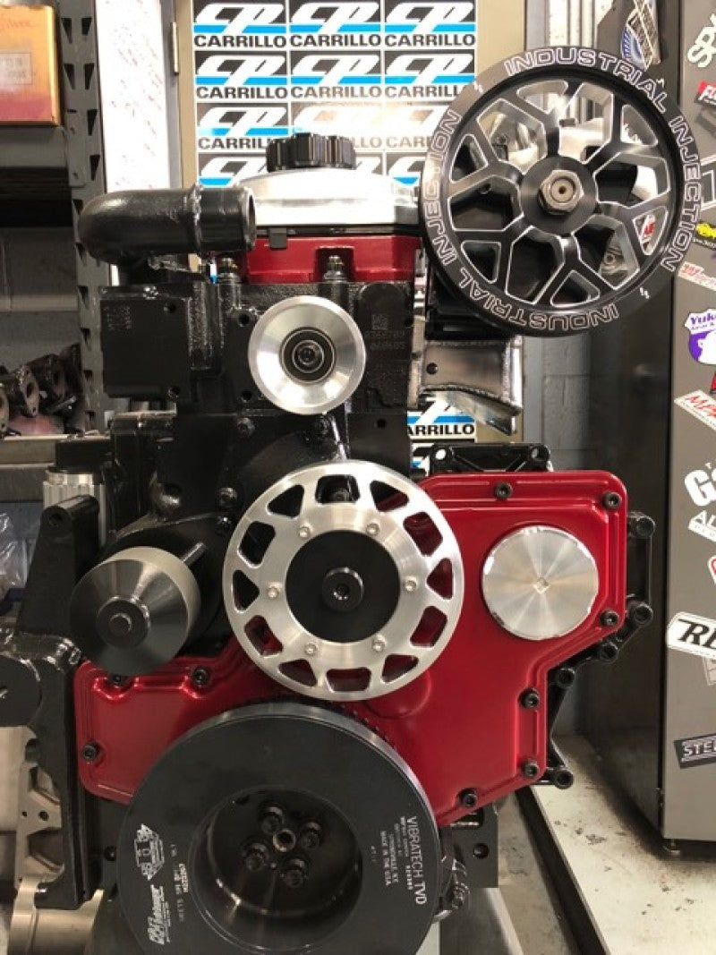 Industrial Injection 24FC09 fits Dodge 07-18 Cummins 5.9L/6.7L Common Rail Billet Pulley Kit