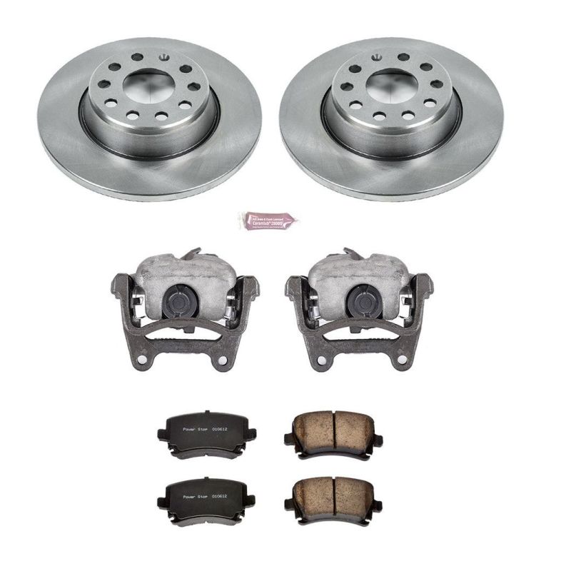 PowerStop KCOE2261B fits Audi 06-08 A3 Rear Autospecialty Brake Kit w/Calipers