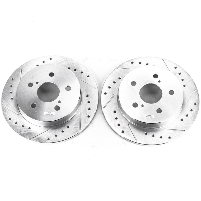 PowerStop fits Lexus ES350 Rear Evolution Drilled & Slotted Rotors - Pair
