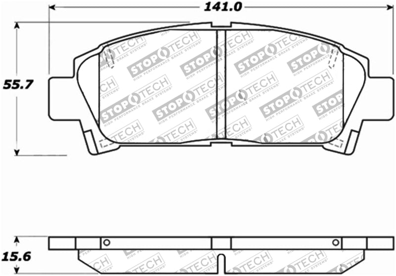 Stoptech 309.0582 Performance 92-95 Toyota MR2 Turbo Front Brake Pads