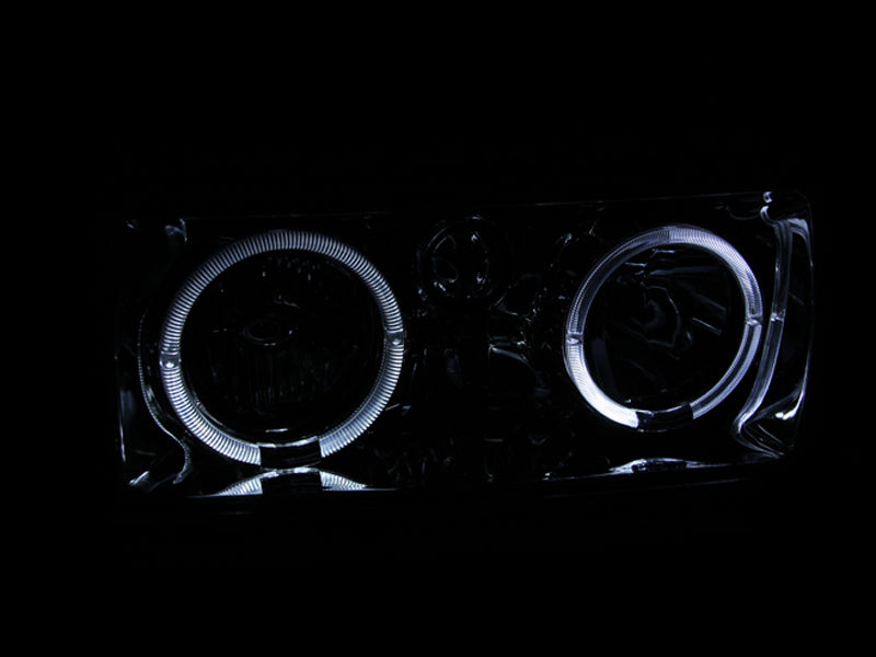 ANZO 111092 1994 fits Toyota 91-19 Land Cruiser Crystal Headlights w/ Halo Chrome