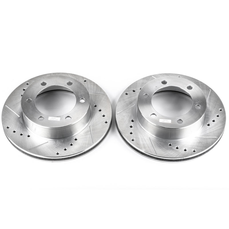 PowerStop fits Toyota 96-02 4Runner Front Evolution Drilled & Slotted Rotors -