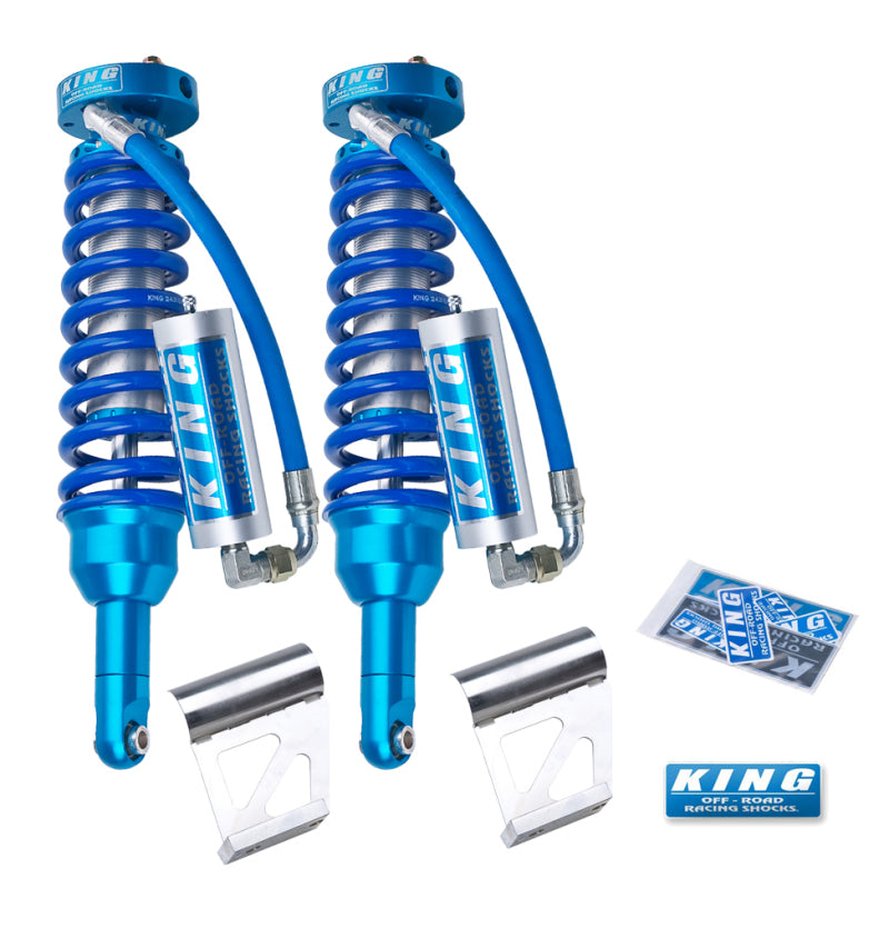 King 25001-119 Shocks 2005+ fits Toyota Tacoma (6 Lug) Front 2.5 Dia Remote Reservoir Coilover (Pair)