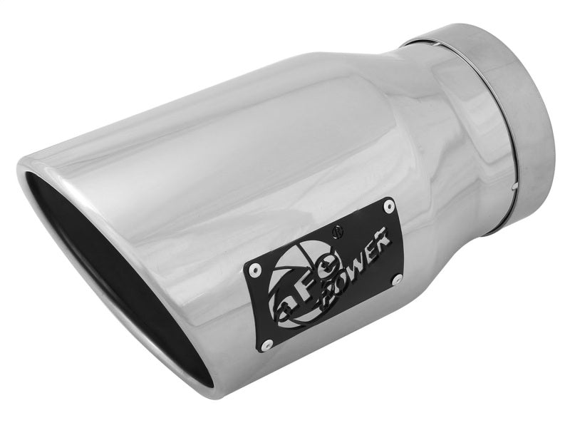 AFE 49T50702-P12 Exhaust Tip Bolt On Black 5in Inlet x 7in Outlet x 12in - Rig