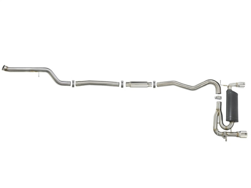 AFE 49-36340-P orce-Xp 3in 304 SS Cat-Back Exhaust w/Polished Tips 12-15 fits B