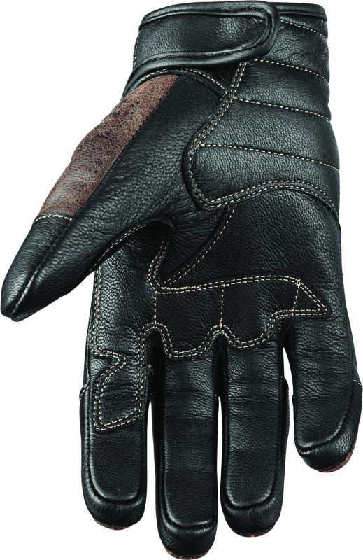 Speed and Strength 878621 Rust and Redemption Leather Gloves Brown - Small