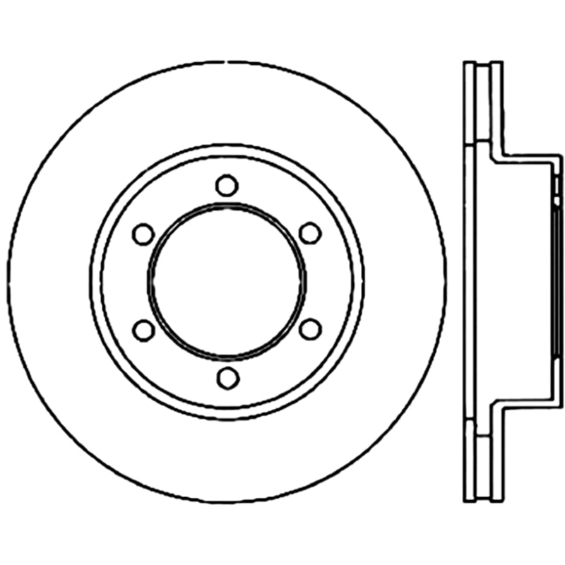 Stoptech 126.44118CSR Power Slot 01-07 Toyota Sequoia/00-06 Tundra CRYO Slotted Front Right Rotor SPECIAL ORDER