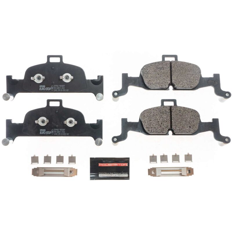 PowerStop ESP9002 2018 fits Audi Q5 Euro-Stop ECE-R90 Front Brake Pads