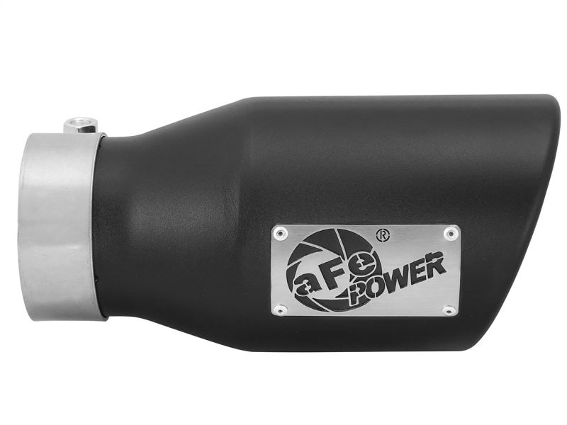 AFE 49T30451-B09 Gas Exhaust Tip Black- 3 in In x 4.5 out X 9 in Long Bolt On (